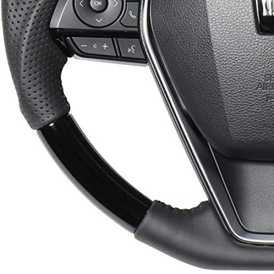 REAL Steering Wheel Original Series Piano Black [Crown (220 Series)] TYA-PBW-BK-CRO