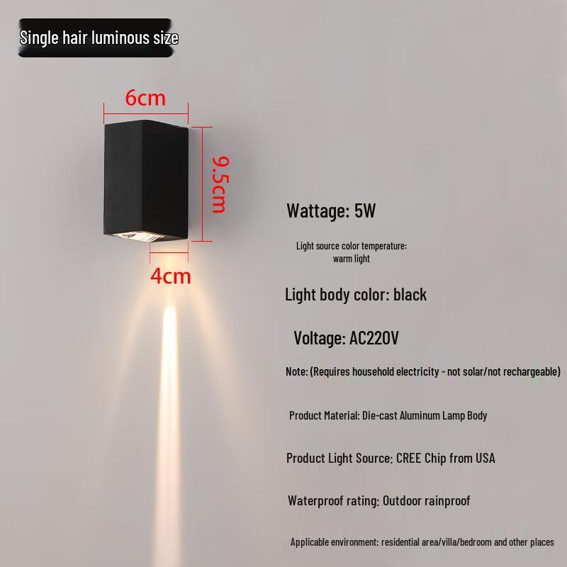 

Cree 5W Warm Light Wired Wall Washer Spotlight