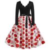 BITCED Fashion Spring Autumn V-Neck Long Sleeve  Casual Dresses