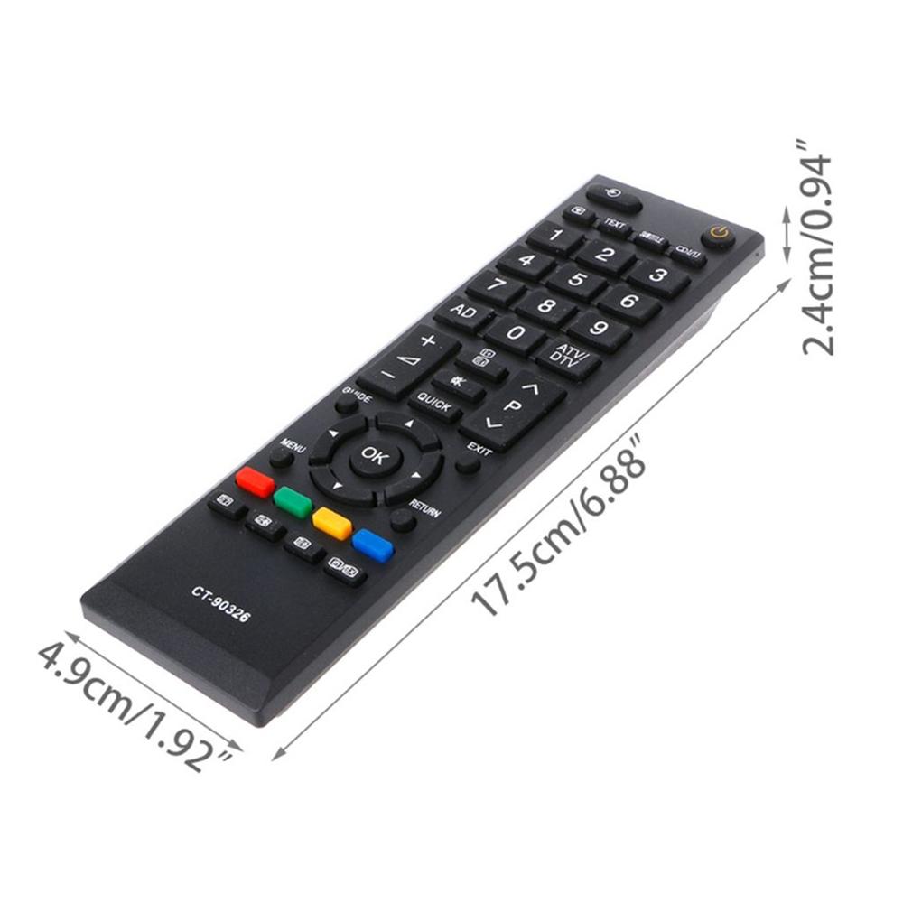 Universal Black Remote Control For Toshiba CT-90326 CT-90380 CT-90336 CT-90351 RCTV Replacement