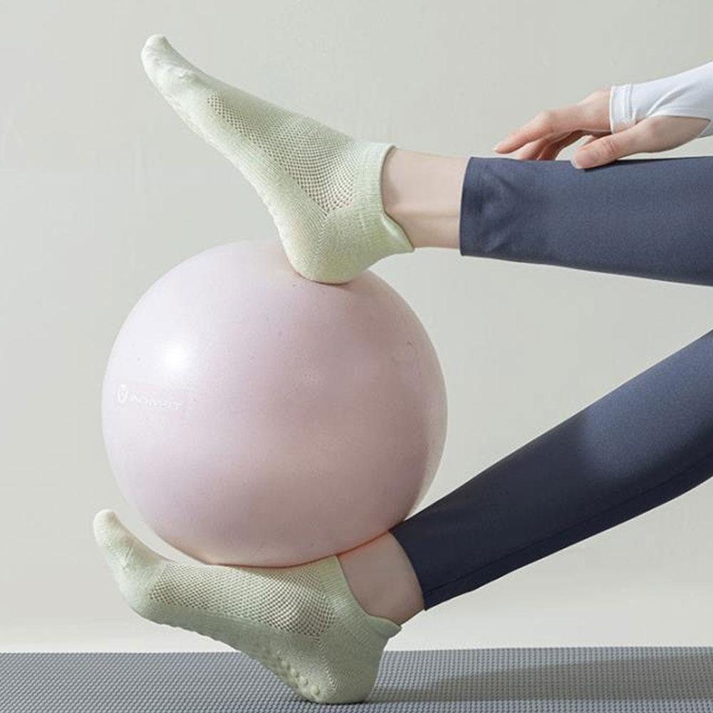 1Pair Women's Yoga Socks Anti-Slip Pilates Beginners Breathable Thin Ladies Boat Socks Summer Indoor Fitness Sports Cotton Socks