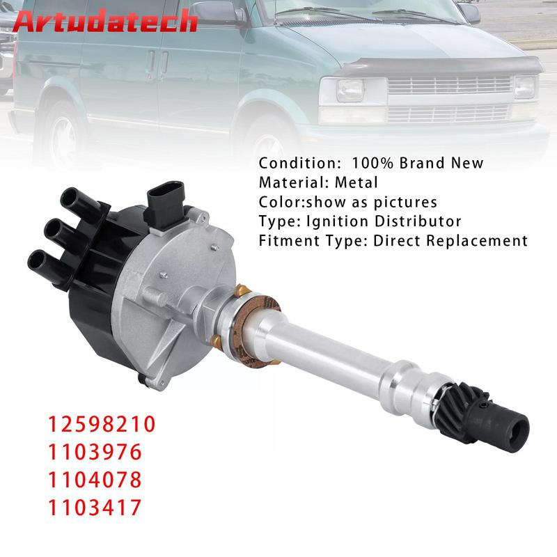 Artudatech Ignition Distributor 12598210 For Chevy GMC Pickup Truck 4.3L V6 Vortec 96-05 Car Accessories