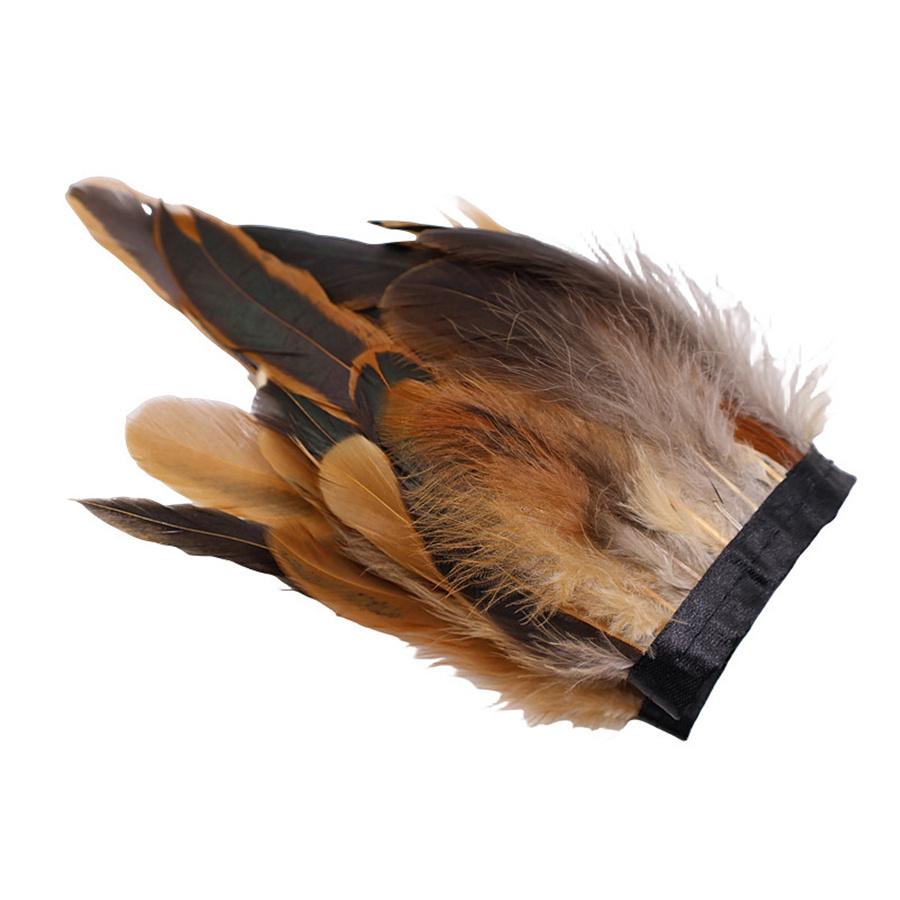 1/10M Rooster Feather Trim Sewing Crafts DIY Christmas Plume Natural Feather Ribbon Jewelry Making Wedding Party Decor