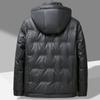 New Winter 90 White Duck Down Leather Down Jacket Men's Short Cold-proof Large Size Down Jacket