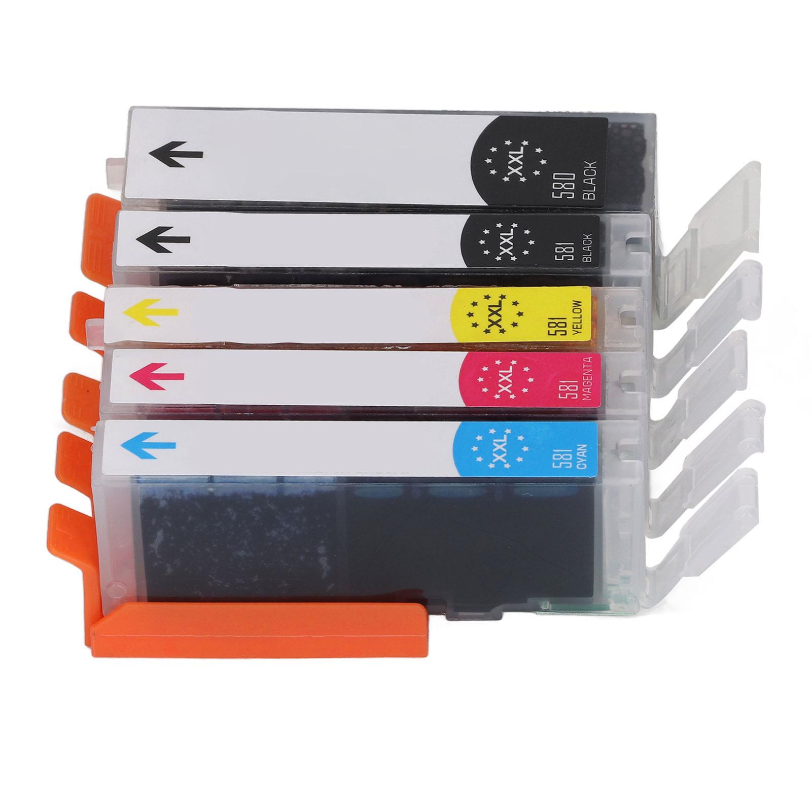 

5 Color Printer Ink Cartridge Set Fluent Printing Ink Cartridge Replacement for PIXMA TS705