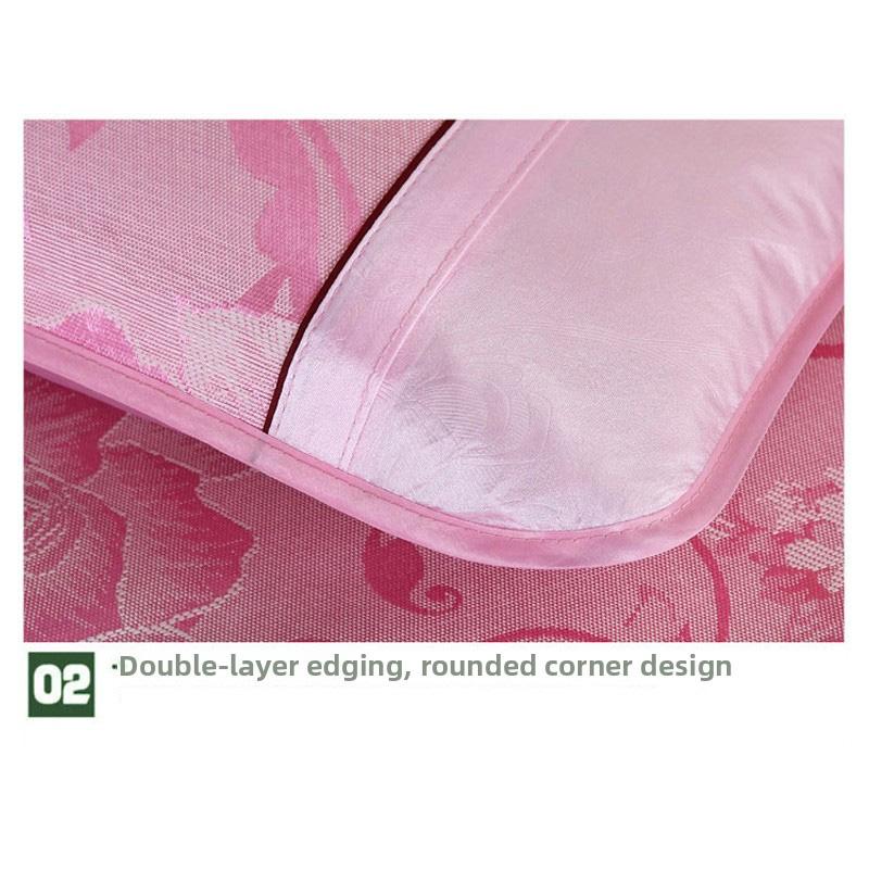 1Pc Ice Silk Breathable Polyester Fibre Summer 48x74CM Washable Pillowcase Cool Bedding Household Pillow Cover Comfortable