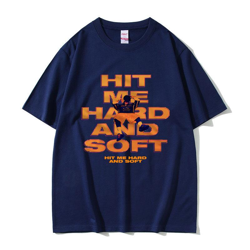 Hit Me Hard and Soft Tour Graphic T Shirt Men Hip Hop Fashion Tshirts Male Cozy Casual Oversized Tshirt Streetwear