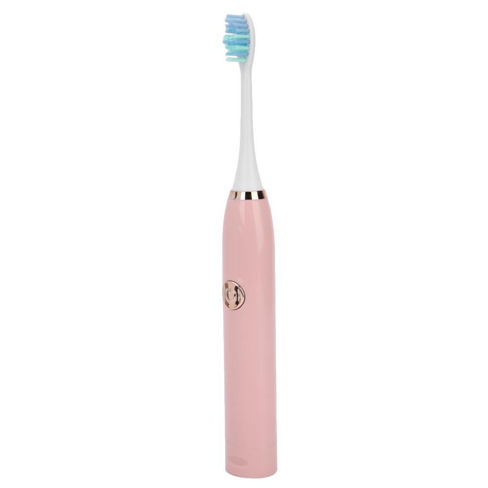 Electric Sonic Toothbrush Vibration Soft Hair Waterproof Adult Automatic Toothbrush Rose