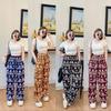 Cat Pants Adjustable Elastic High Waistband Strap Sexy Unisex Man Women Print Thailand Casual Streetwear Beach Bohemian Retro Vintage