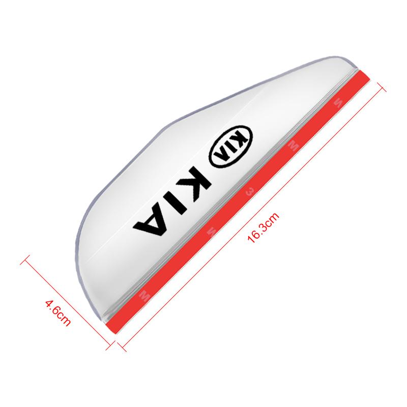 2pcs Car Rearview Mirror Rain Shield Rain Eyebrow Rain Cover For Kia Rio Ceed Sportage Cerato Soul Sorento K2 K5 Flip Car Accessories
