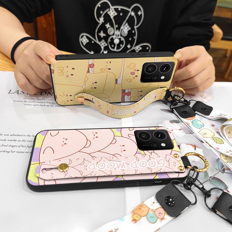 Ring Cartoon Handyhülle Für Nokia HMD Skyline Silikon Weiche Hülle Handschlaufe Schutz Rückseite Lanyard Niedlich Langlebig