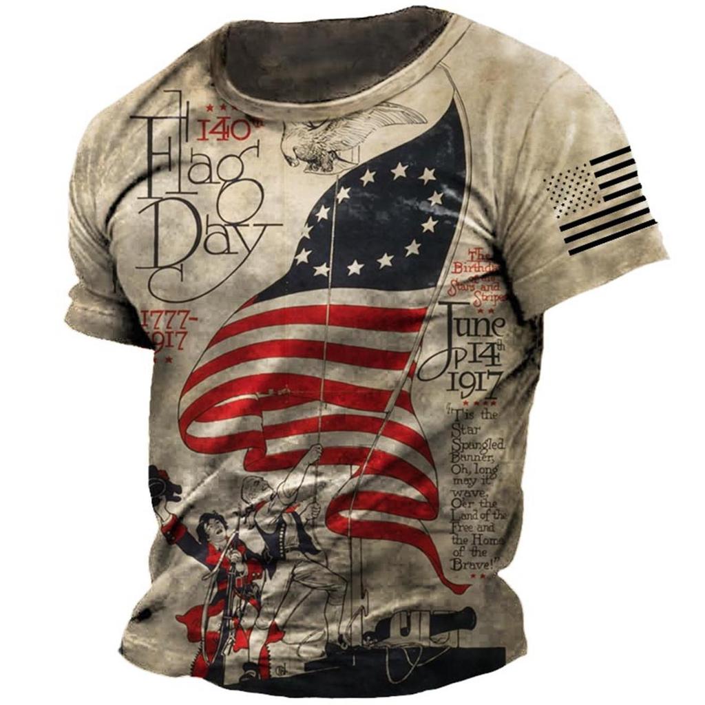 Street Trend 3D-gedrucktes T-Shirt Sommer Lässig Locker Sportlicher Stil 3D-gedruckte Kurzarm-T-Shirts Herren