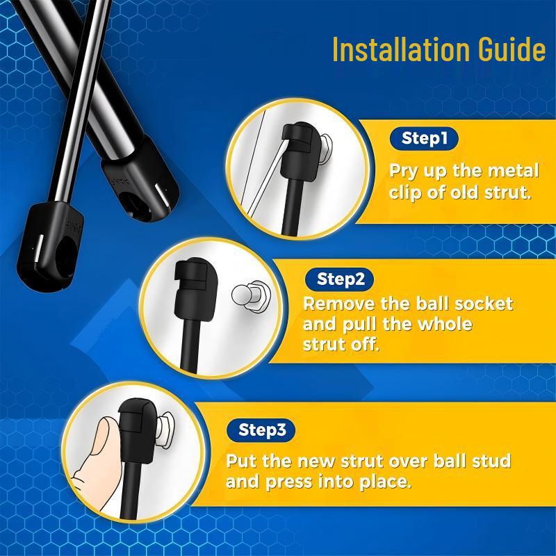 Kompatibilní hydraulická vzpěra kapoty pro Jeep Wrangler JL 2018+ a model 2023