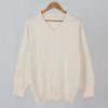 Ppaeppae V-Neck Soft Loose Fit Knit T-Shirt 4 Colors