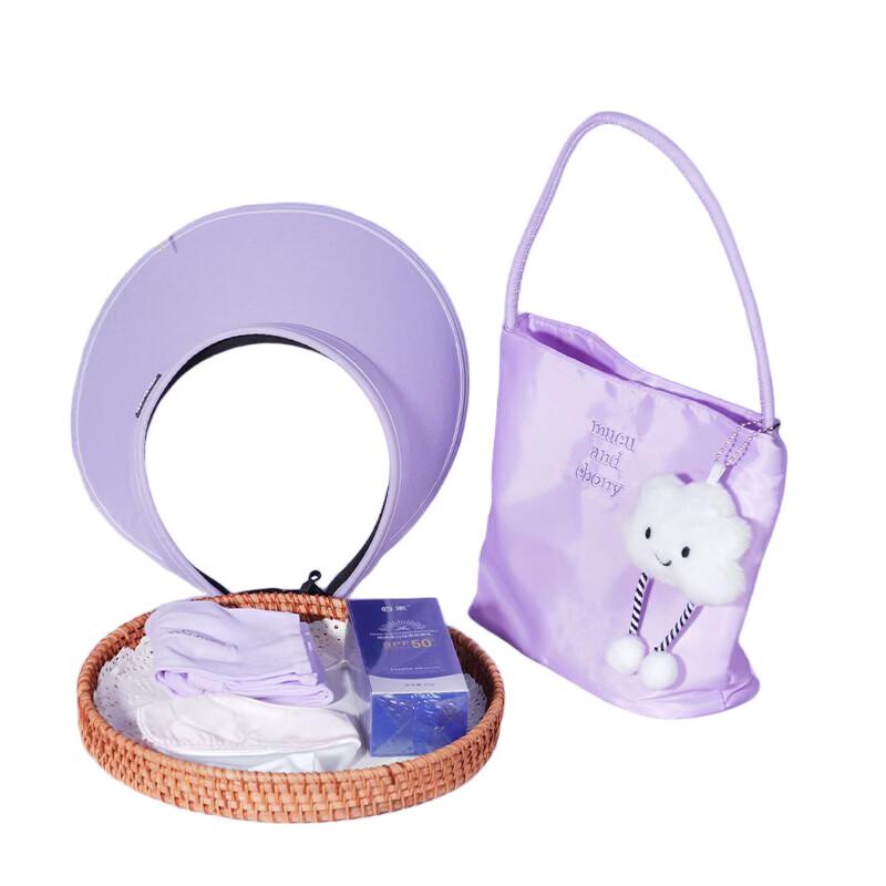 

Purple Cloud Tote Bag & Protective Body Care Set