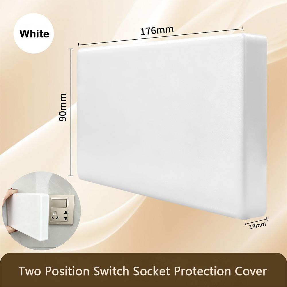 

New ABS Switch Socket Cover Ultra-thin 176X90MM Decorative Panel Plate Panel Decor Cover белый
