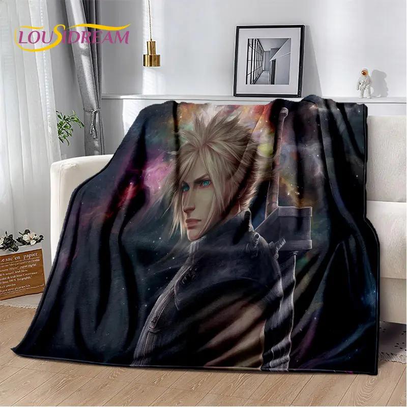 Final Fantasy Series Games Gamer Weiche Plüschdecke, Flanelldecke, Überwurfdecke für Wohnzimmer, Schlafzimmer, Bett, Sofa, Picknick-Abdeckung