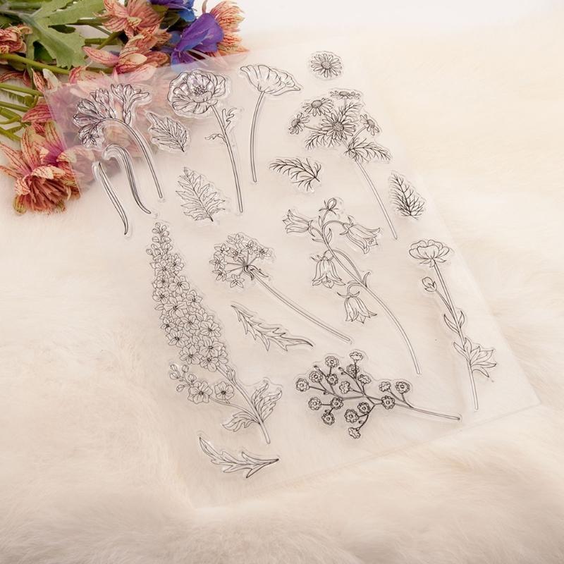 Various Flowers Silicone Clear Seal Stamp DIY Scrapbooking Embossing Photo Album Decorative Paper Card Craft Stamps Top Sale