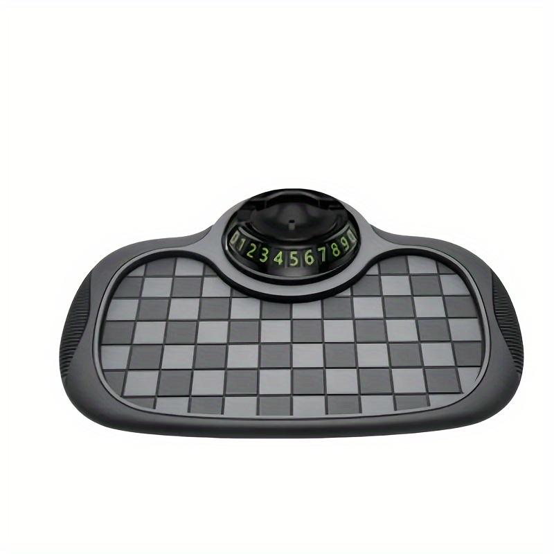 Versatile Anti-Slip Car Dashboard Mat Featuring a Rotating Phone Holder, Spacious Storage for Glasses And Keys, Heat-Resistant Silicone Material