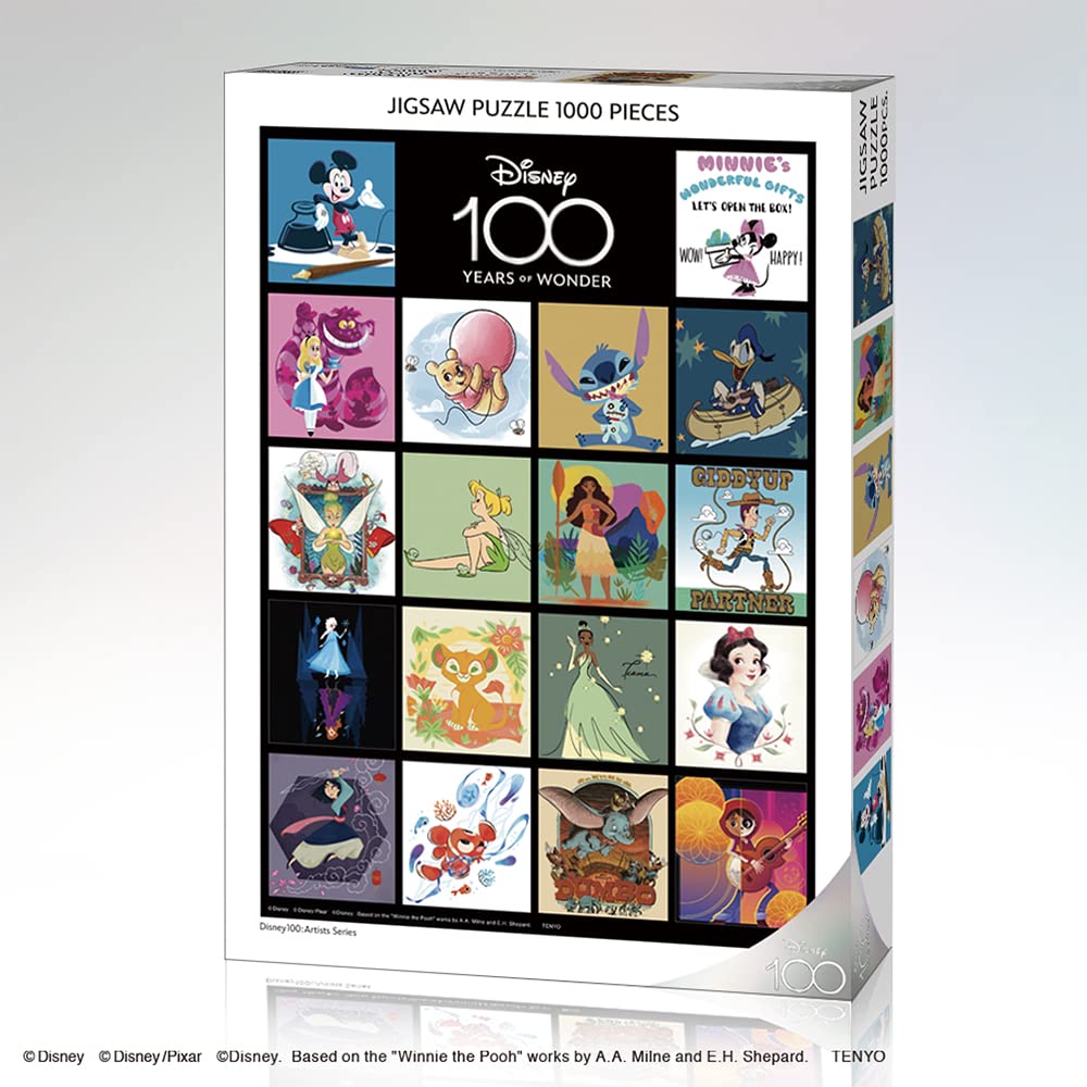 Tenyo in jigsaw Disney Artists Series includes and service (Made Japan) 1000-piece puzzle, 100 (51x73.5cm) D-1000-01, glue, spatula, card.