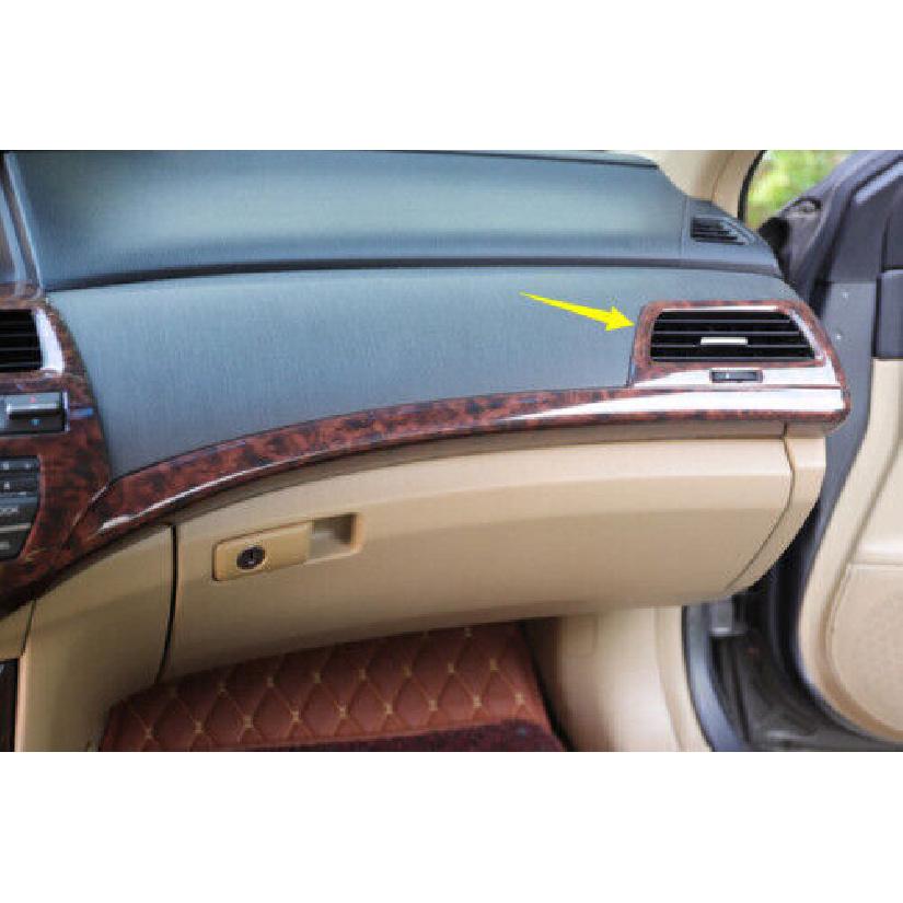 Trim Console L&R Air Outlet Vent Wood Fit For Honda Accord Crosstour 2008-2013