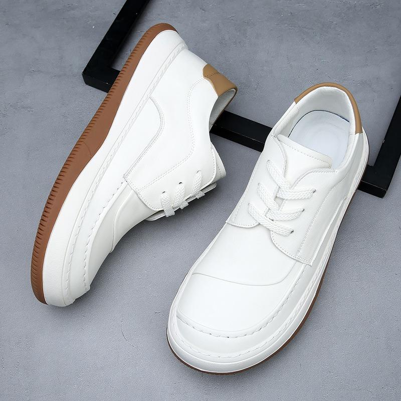 Men's board shoes men's shoes spring crooked head casual mango shoes breathable sports versatile platform white shoes tide