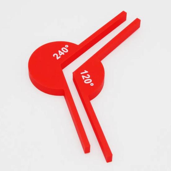 2/5Pcs Geometric Ornaments Teaching Auxiliary Props 30-45-60-180 Degrees Improve Skills Science Education Cognition Teaching Model