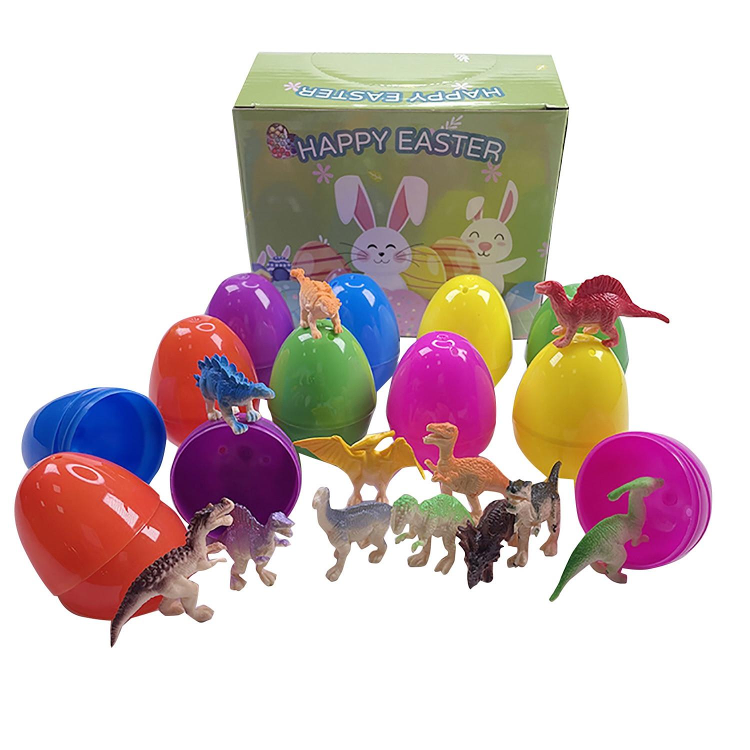 Easter Eggs With Toys Inside, 12 Pcs Easter Stuffed Eggs Easter Theme Party Gifts For Easter Eggs  Game