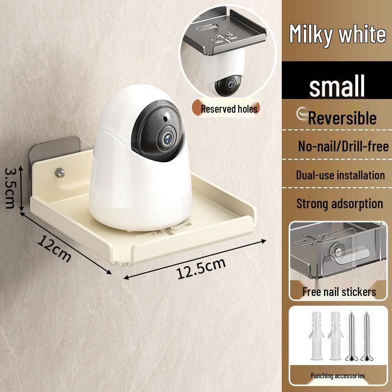 No-Drill Wall-Mount Bracket for Monitor, Camera, or Router Shelf
