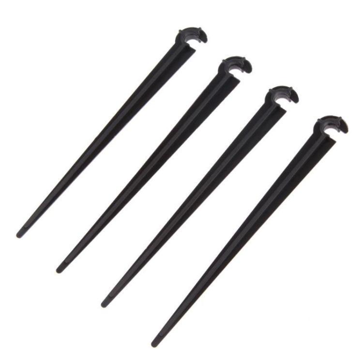 50X Hook Fixed Stems Support Holder for 4/7 Drip Irrigation Water Hose Black Plastic Gardening Tools