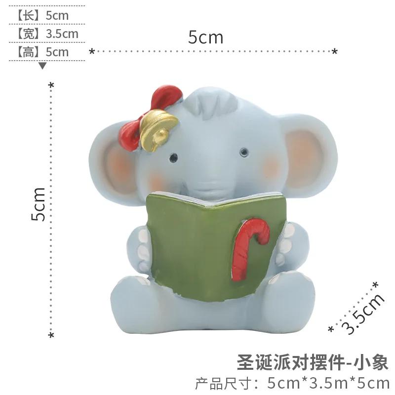 Ins Cartoon Christmas Gift Table Decoration Ornaments Creative Resin Crafts Cake Baking Knickknacks Wholesale