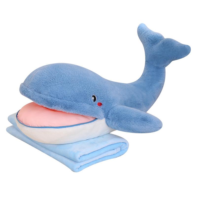 Big Mouth Shark Pillow Blanket Plush Toy Doll Bed Sleeping Doll Cushion Cute Rag Doll Gift