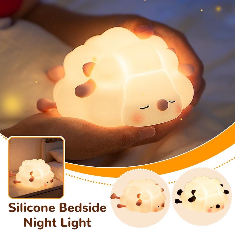 Squishy Silicone Animal Night Light Rechargeable Timing Touch Sensor Dimmable for Bedside Nursery Kids Birthday Gift