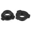 X AUTOHAUX 9006 HB4 LED Headlight Adapter Base Bulb Socket Retainer Holder Universal Car Black 2pcs
