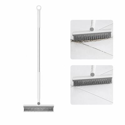 Long Handle Floor Scrub Brush for Grout, Bathroom, Wall and Toilet Cleaning