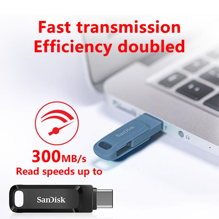 SanDisk 128GB otg usb type c Flash Drive 64GB 256GB 512GB Ultra Dual GO OTG Pen Drive original sandisk usb Memory Stick U Disk for Type C phone Laptop