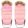Winter sleeping bag with fur for sleds for strollers, car seats, stroller set