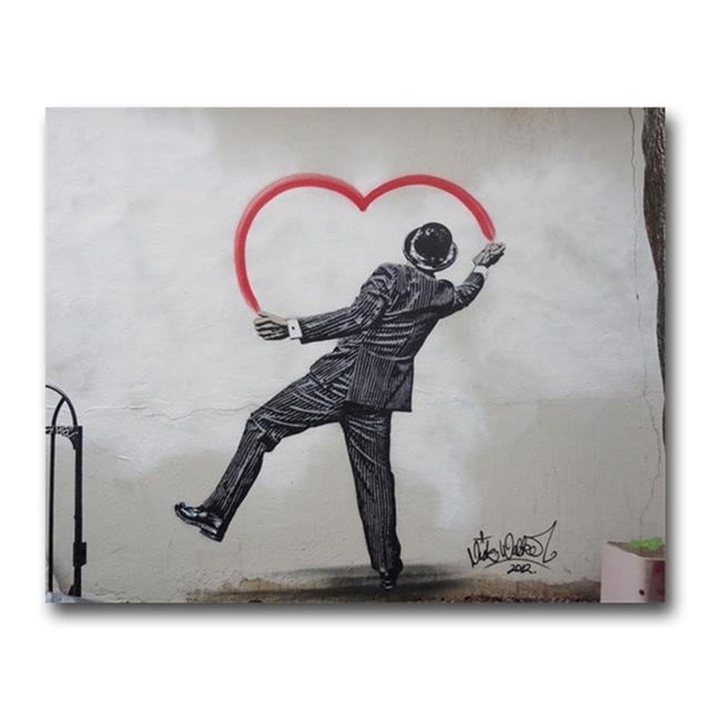 Banksy Painting "Girls and Balloons" Canvas Painting Fashion Home Decor Poster Print Wall Art Picture For Living Room Decoration