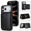 Applicable iPhone17Pro iPhone leather case15Plus Back-cover type protective case Samsung S25U Card holder