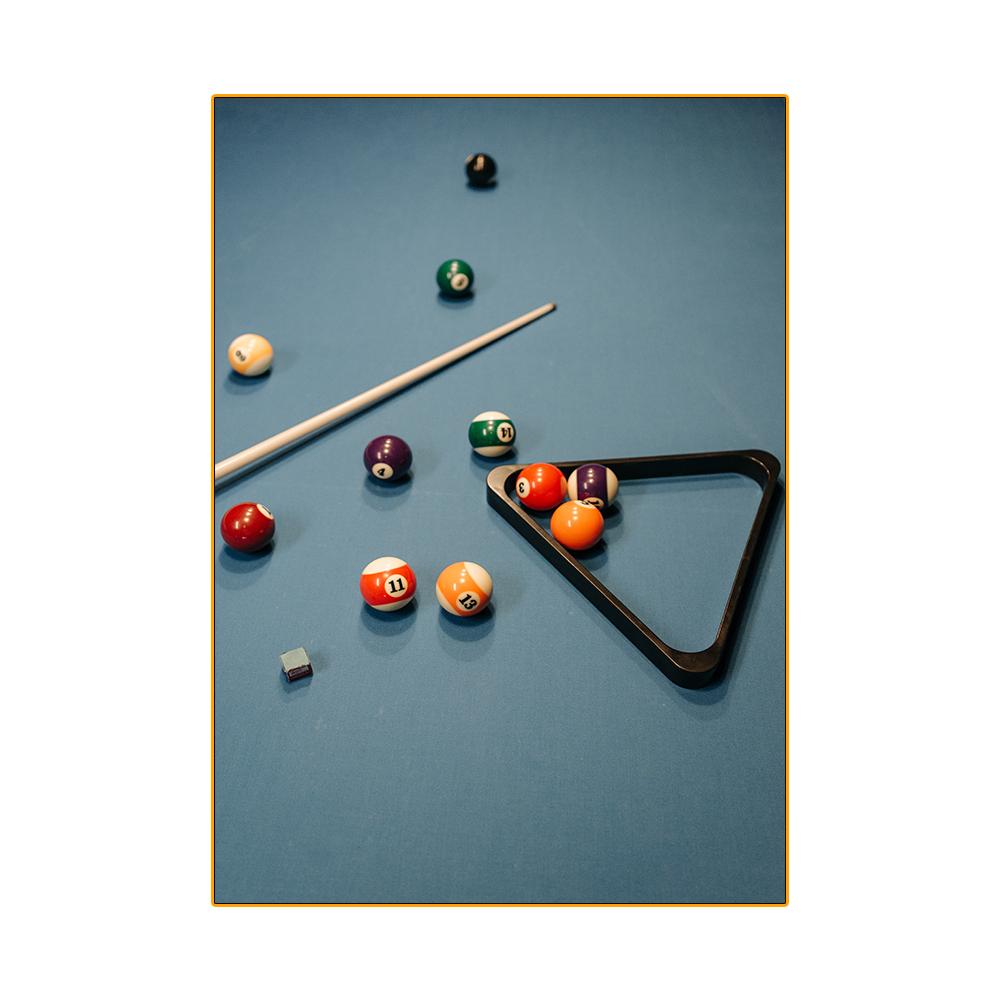 Modern Biljard HD-bilder Snooker Dukmålning Väggkonst Sportaffischutskrifter för Billiard Hall Vardagsrum Club Väggdekor