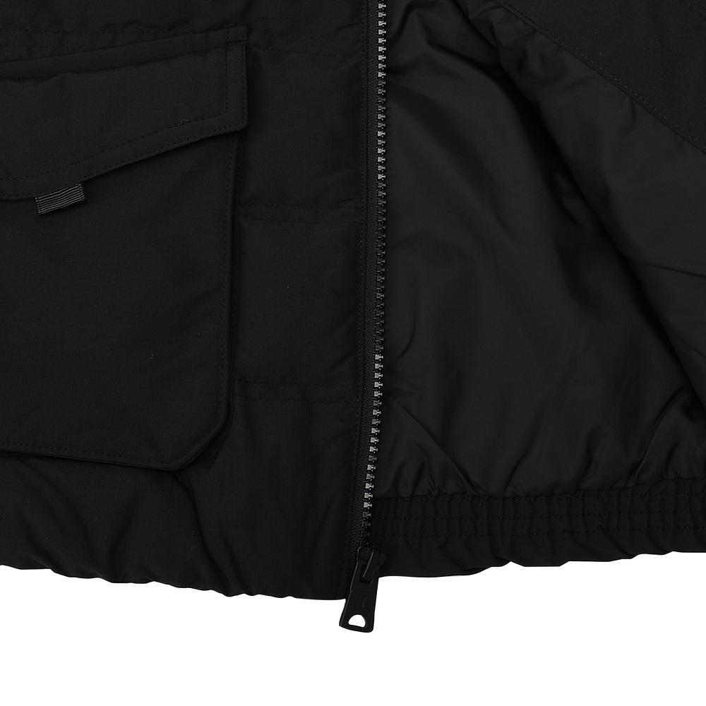 Jordan Solid Color Stand Collar Sleeveless Vest Kids Vests Black JD2342004GS-003