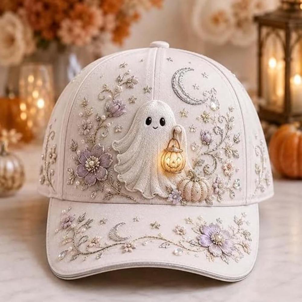 3D Embroidery Halloween Baseball Cap Cotton Material Baseball Hat Party Wear