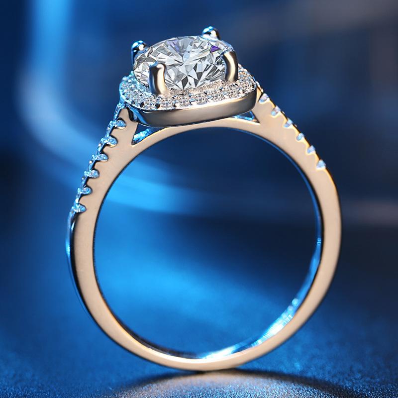 Time Inlaid Zircon Ring Diamond Ring Female