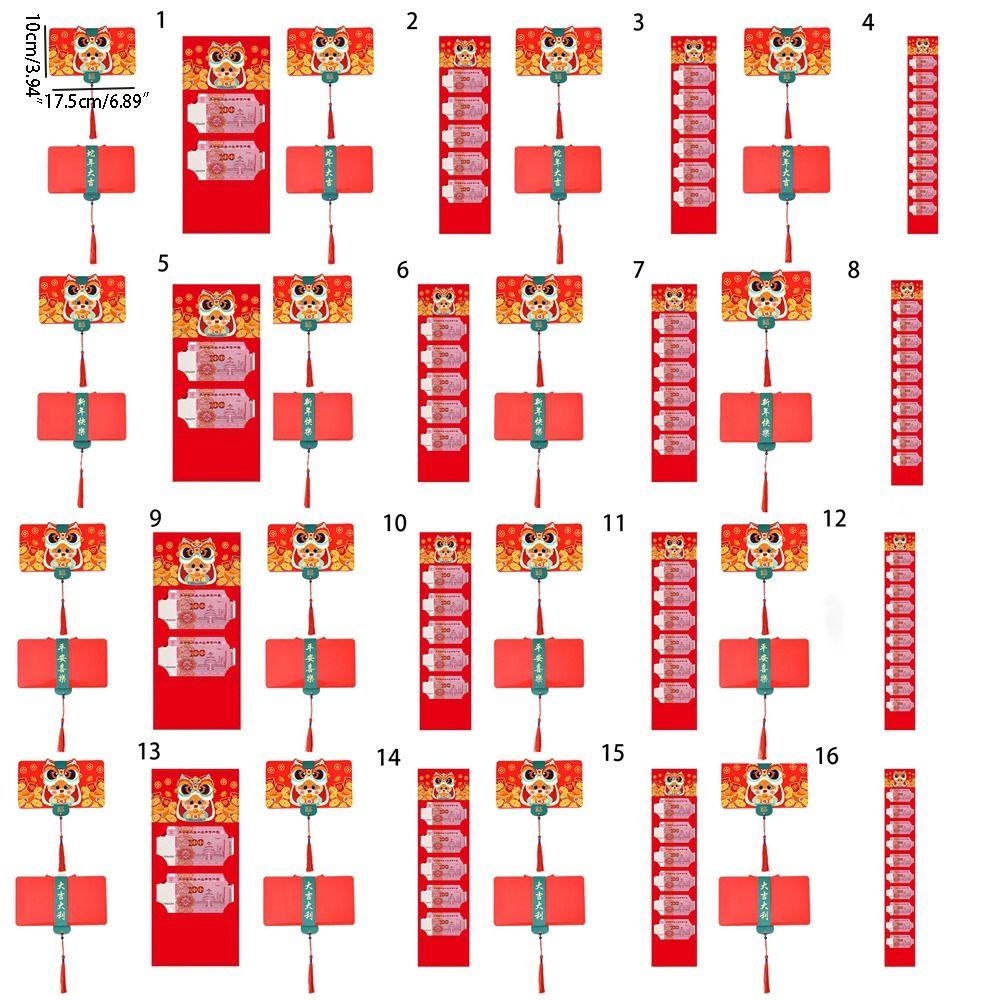 DIY Packing Folding Red Envelope Cartoon Snake Year Red Packet 2025 New Year Packet  Party Gifts
