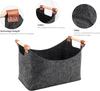 Firewood Box Large Capacity 50L Foldable Wood Basket Foldable Clothes Storage Basket for Fireplace & Wood Stove New