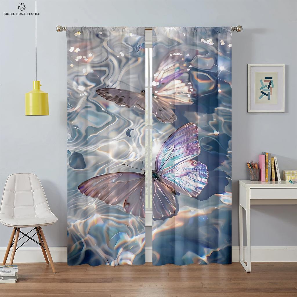 Einhorn Rosa Druck Fenster Vorhänge, Mädchenhafte Zimmerdekoration, Vorhangstangentasche, Heimdeko, Kann angepasst werden, 2 Stück