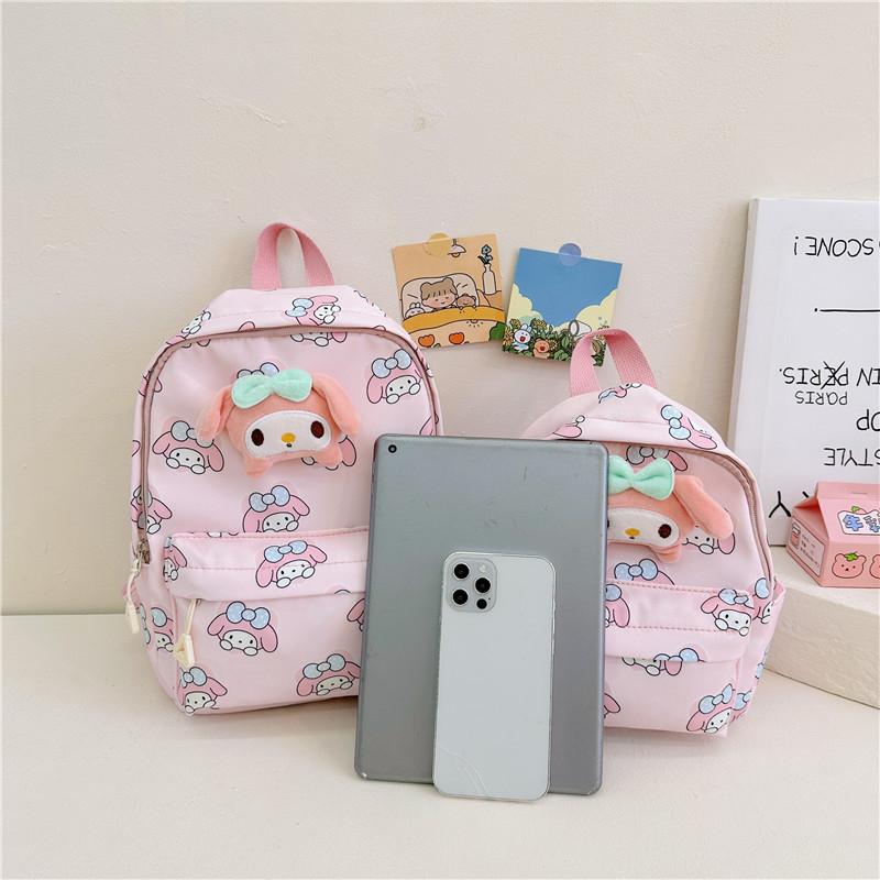 Melody Kids Backpack With Breathable Nylon Material And Cute Animal Pattern For Elementary School