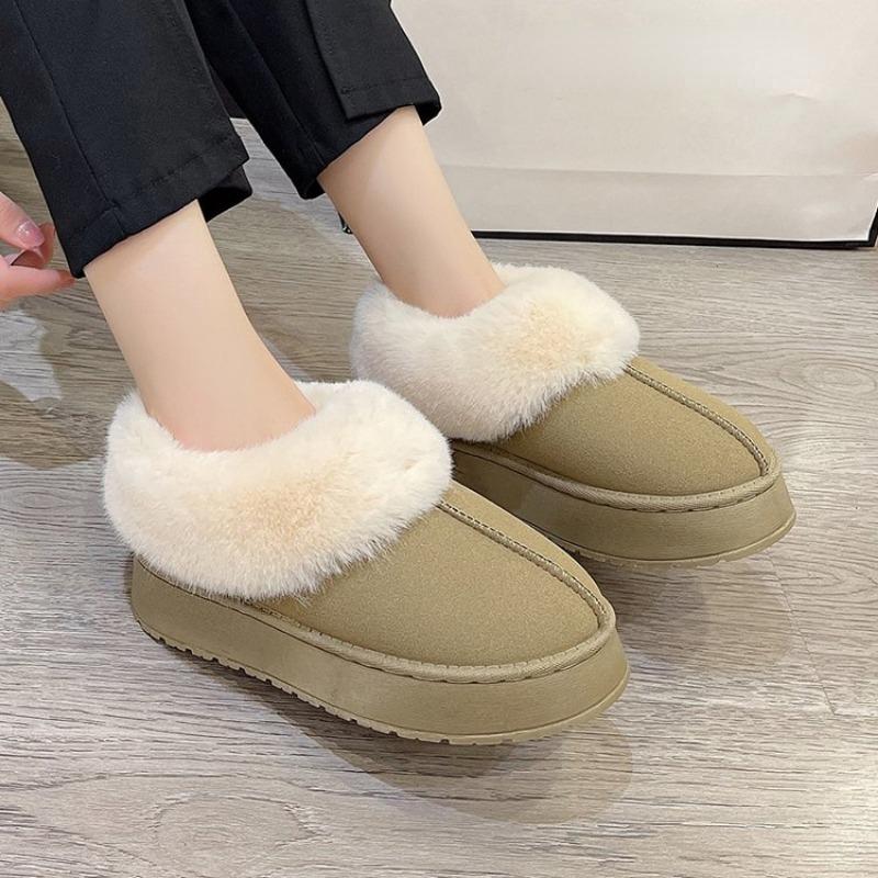

Fashion Women s Boots Plus Velvet Warm Casual Shoes One Step Suede Leather Trendy Women s Ankle Boots Chelsea Women s Boots 41