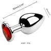 Metal Anal Plug for Women Men Couples Butt Plug Butt Toy Adult Game Masturbator Anal S/M/L Diamond Sex Toy for Adult Products