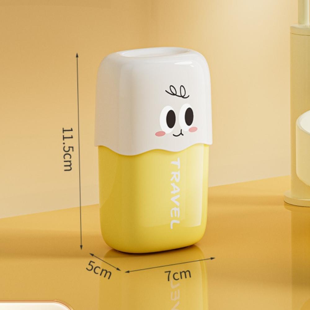 

Водонепроницаемый дорожный стакан для мытья с крышкой, дорожная мыльница, портативный стакан для полоскания Yellow-Soap box